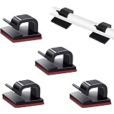 SOULWIT&reg; 50 x Self-adhesive Cable Management Clips, Cable Management, Cable Clips for USB Cable, TV, Charger, Audio Table, Of