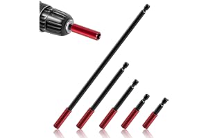 5-delad bitsförlängning 1/4 tum sexkantsskaft, bitshållare, lång 50/60/100/150/300 mm bitförlängningar, magnetisk bitsförläng