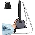 Toogel Head Relief Hammock with Detachable Stand, Shoulder and Neck Relaxer, Portable Cervical Traction Device with Stretcher Strap for Spine Decompression Includes Carry Bag