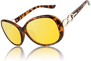 CGID Occhiali da Sole da Donna Polarizzati Grande Retrò Designer Protezione UV400 Occhiale donna da Sole MJ85