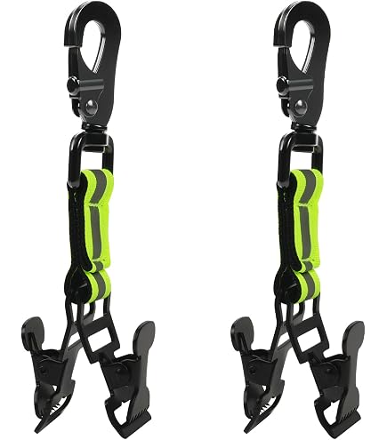 Lot De 5 Clips Ceinture Hunters Gear - Porte Gants Chapeaux Équipement Randonnée