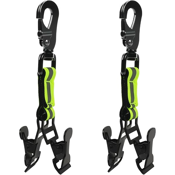 Haojiaho 4 stuks 360° draaibare handschoenhouder, grabber voor werkhandschoenen, hoge sterkte met verliespreventie - clips voor handdoek en hoed