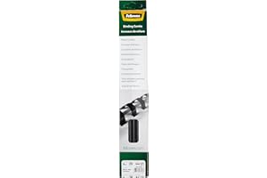 ‎FELLOWES Fellowes Binderücken für Plastikbindung, 6 mm Durchmesser, 21 Ringe, für A4 Dokumente, schwarz, Packung mit 25 Stück