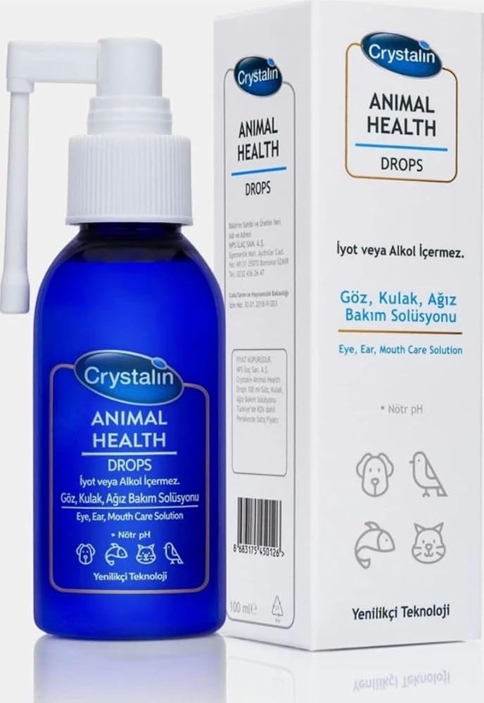 Crystalin Animal Health Drops - Antiseptik & Dezenfektan 100 ml