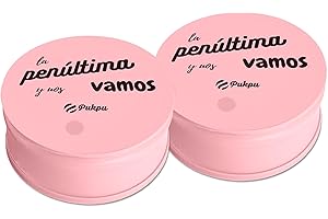 PUKPU Protectores Tapa Vasos Antidroga de Silicona Reutilizables - Pack 2 Unidades Color Rosa - Condones para Copas y Vasos - Autodefensa para Fiestas y Festivales - Libre de Plástico BPA