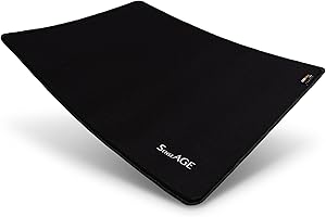 SenseAGE Cordura Gaming Mauspad XL (380x300x3 mm), Landlebiger, Wasserdichter Mousepad mit Ausgezeichnete Gleiteigenschaften & Ruschfester Gummibasis für Computer, Laptop, Schwarz