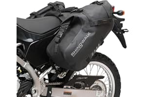 Rhinowalk Motorcycle Saddle Bags Waterproof Anti-Vibration Motor Side Bags Shoulder Bag Motorbike Panniers 18L(9L*2) for Most Adventure and Sport Bike Motorcycle Racks, 1 Pair