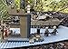Modbrix 11003 - ★ Riesiger Bausteine Panzer, knapp 1500 Bausteine, M1A2 Abrams mit Häuserruine Diorama inkl. US ARMY custom Minifiguren Soldaten aus Lego© Teilen ★ - 