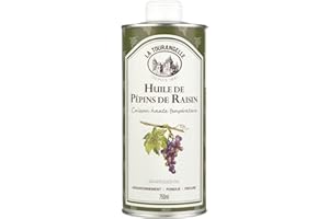 La Tourangelle Huile de Pépins de Raisin 750ml - Huile du quotidien idéale pour la friture, les fondues et la cuisson haute température, Neutre, 1 Unité (Lot de 1)