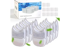 10 Piezas Filtros de Fuente para Gatos FEELNEEDY YPD-C004, Triple Filtración, Satisface Las Necesidades de Reemplazo de 5 Meses