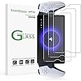 amFilm 3 Pack Tempered Glass Screen Protector for PlayStation Portal Remote Player 8 inch - PlayStation 5 with Easy Installation Kit, Transparent Ultra HD, Anti-Scratch, Anti-Fingerprint