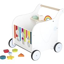 small foot Trotteur et Coffre à Jouets Éléphant en Bois, avec ...