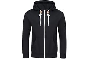 riverso Herren Kapuzenjacke RIVThilo Regular Fit Hoodie Taschen Jacke Reißverschluss Sweatjacke Streetwear Trainingsjacke Grau Braun Grün Rot Blau Schwarz S M L XL XXL 3XL 4XL 5XL