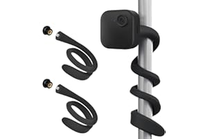 TEKCAM Support Flexible Twist Mount, Compatible avec Blink Mini/Mini 2, Blink Outdoor 4 (4ème génération) / (3ème génération), Blink XT/XT2, caméra intérieure Clignotante, Pas de Trous [2 Paquets]