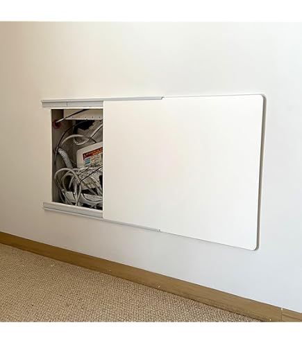 Copertura Sottile Per Quadro Elettrico A Muro | Scorrevole, 0,5 Cm Di Spessore, In Alluminio E Acrilico | Nasconde Interruttori