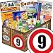 Produktbild 9. Hochzeitstag Geschenk + SPEZIALITÄTEN Box + Geschenkverpackung "Verkehrsschild 9" mit Ostmotiven + Geschenkset mit Rotkäppchen Sekt 0,2L, Brausepulver, Rote Grütze Himbeer uvm. + Ostprodukt DDR Box als Geschenkkorb mit Kultprodukten der DDR ++ Ostpaket geschenk ideen für Männer Was schenken Männer Geschenke geschenke für Mutter geschenk ideen für Mutter geschenk für ihn