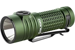 OLIGHT BatonTurbo EDC Linterna de Mano Recargable, Led Compacto de 1000 Lúmenes y 510 Metros de Largo Alcance Potente Linterna de Bolsillo Para Comping, Senderismo y Uso Doméstico (Verde)