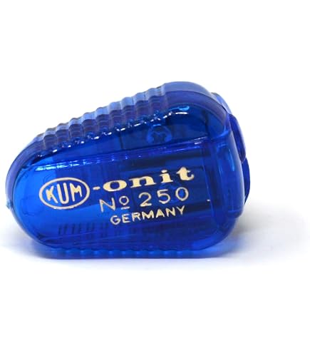 Taille-crayon 4-en-1 KUM Avec Réservoir - Rouge - Pour Crayons 7,8,10,11 Mm - Fabriqué En Allemagne - Lot De 3 - 12