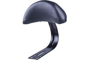 LOVIVER Sedile Schienale Supporto Sella Resto Cuscino di Sicurezza Cuscino per Auto Elettrica Moto Scooter Schienale Sedile Bici con Schienale per Scooter, Nero