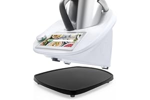 CYEEHXIN Deska ślizgowa do Thermomix TM6 TM5, plastikowy ślizgacz, szybkie przesuwanie, deska na kółkach do robota kuchennego Thermomix Vorwerk TM 6 TM 5, akcesoria, podkładka, deska, czarna