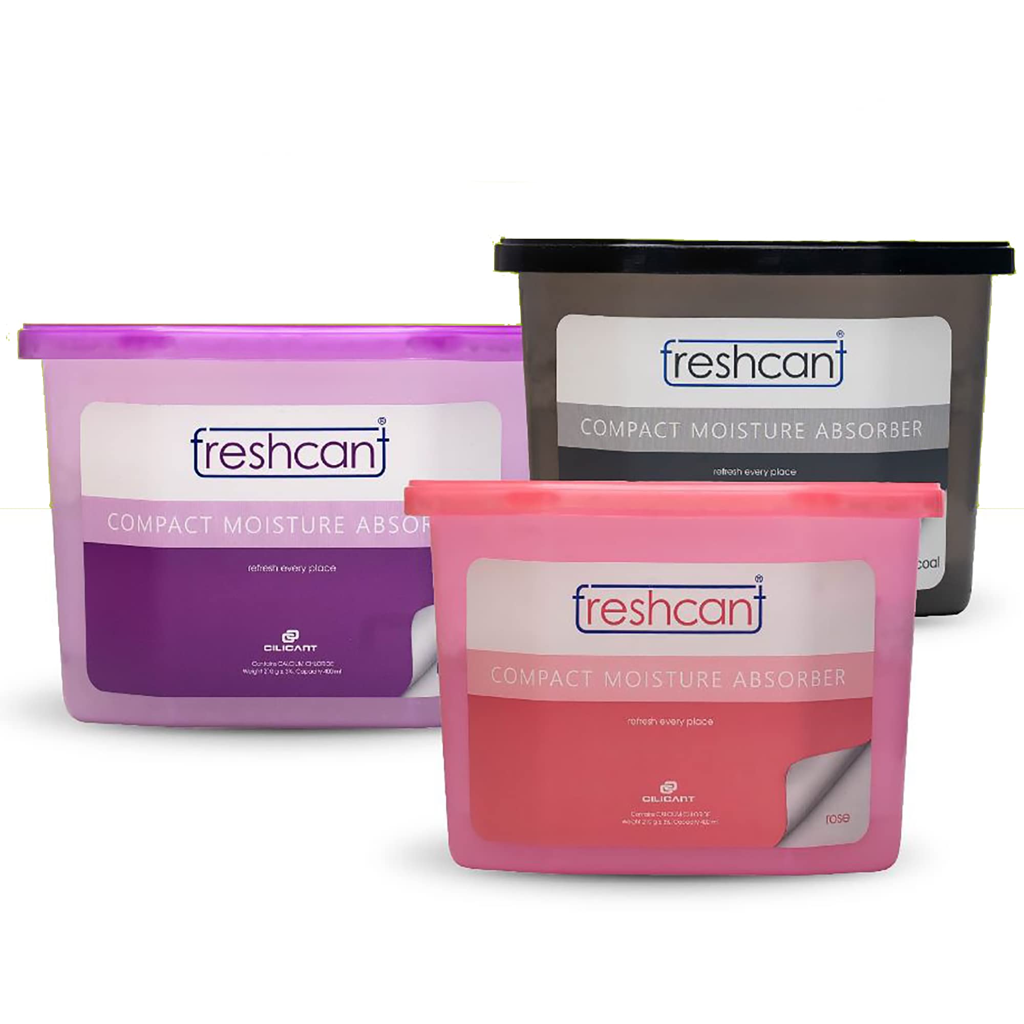 freshcant Compact Moisture Absorber Refresh Every Place, Dehumidifier for Wardrobe/Closets, Storage Compartment, Cupboard, Al