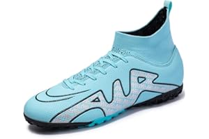 WOWEI Męskie buty do piłki nożnej, High Top Spike Cleats, młodzieżowe, profesjonalne dziecięce buty do piłki nożnej, do aktywności na świeżym powietrzu, sportowe, buty sportowe