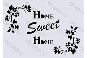 CFSUPPLIES A5 Stencil, mobili, shabby chic, Tessuto, Vetro, riutilizzabile Mylar (77)