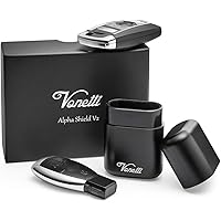 VONETTI Alpha Shield 10cm Premium keyless entry protection, bescherming aluminium doos voor autosleutels, RFID Blocker beschermhoes, car key safe box zwart