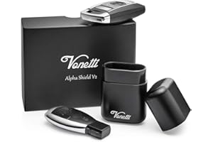 VONETTI Bello - Premium Signal Blocker Faraday Box, Key FOB Radio Frequency Blocker, Radio Frequency Hijack Protector Tin, Keyless Go RFID Blocking Case