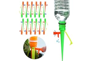 Feliciay 24pcs Self Watering Spikes, Adjustable Plant Watering Devices, Slow Release Control Valve Switch Automatic Irrigation Watering Drip System, For Outdoor Indoor Plants