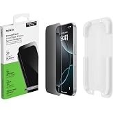 Belkin ScreenForce InvisiGlass iPhone 17 Pro ekran koruyuculu koruyucu folyo, &ccedil;izilmez, konumlandırma kılıflı ekran koruyucu 