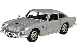 MODELLINO IN SCALA COMPATIBILE CON ASTON MARTIN DB5 1965 007 JAMES BOND GOLDFINGER 1:24 MOTORMAX MTM79857