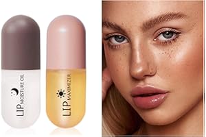 SOMGKINE Lip Plumper Gloss, Volumizzante Labbra, Lip Plumping Serum Instant Lip Filler, Plumper Labbra Naturali, Estratti vegetali rimpolpanti siero Labbra, per labbra sensuali, aumenta l'elasticità (02)