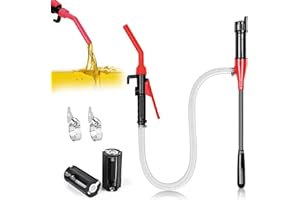 GuKKK Benzin Pumpe Elektrisch,Akku Elektrische Transferpumpe,Kraftstoff Umfüllpumpe,Elektrische Umfüllpumpe Kraftstoff Siphon Pump tragbare Automatische Absaugung Pumpe Gas 2.4 GPM