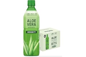 MAHNUR Aloe Vera Drink with Pulp 500ml - 1000ml (Original) | Refreshing & Hydrating | Low Sugar | Enriched with Multi-Vitamins | Supports Digestion & Immunity | Natural & Delicious (12 Bottles, 500ml)