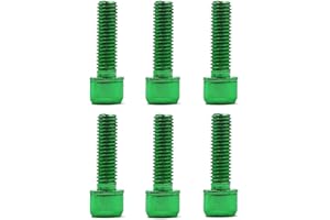 LA TALUS Bike Stem Bolt, 6Pcs Handlebar Screws Stainless Steel Stem Bolts Screw Accessory for Mountain Bike