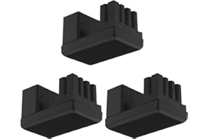 OTOTEC 3 adaptadores ATX de 8 pines macho a hembra de ángulo de 180 grados, GPU, conector de ángulo descendente, placa adaptadora de corriente para tarjeta gráfica de escritorio, color negro