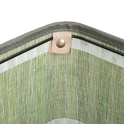 Relaxdays Wäschekorb Bambus H x B x T: ca. 65,5 x 43,5 x 33,5 cm faltbare Wäschetruhe rechteckig mit einem Fassungsvolumen von 83 L mit Wäschesack aus Baumwolle zum Herausnehmen als Wäschepuff, grün - 6