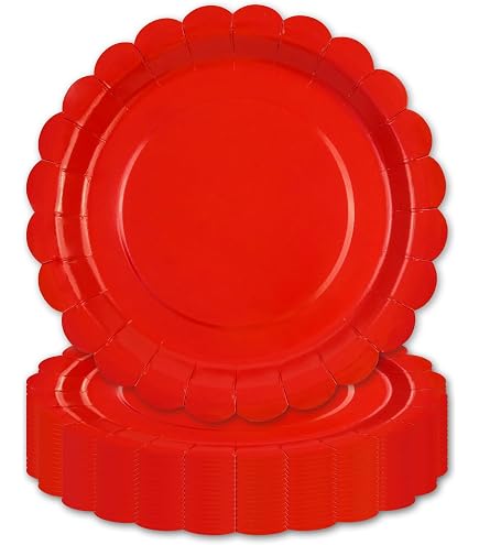 50 Pappteller Mit Rotem Apfel-Motiv – Für Schulanfang, Kindergarten & Partys (16x18 Cm)