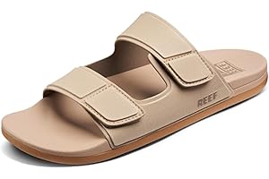 Reef Cushion Tradewind Leather Sandals in Black