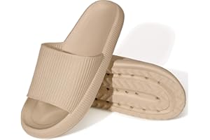 MoneRffi Badelatschen Damen Badeschuhe Herren-Badeschlappen Hausschuhe Damen, Cozislides Airfoot Wolken Wolkenschuhe Rutschfeste Pantoletten，Sommer Cozy Slides Schlappen