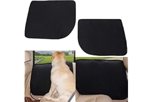 bangminda Protezione Auto Cani per Portiere Copertura de Cani per Portiere Sedile Posteriore Copertura Impermeabile Antigraffio per Cani Animali Domestici Adatta Tutti Veicoli (Nero)