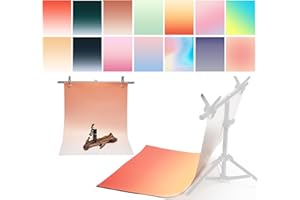 ZUOMIDIE 7 szt. 14 wzorów fotograficznych Gradual Background Paper Without Stand, dwustronne, wodoodporne, wielokrotnego użytku, 34 x 63 cm, Morandi na blat do makijażu