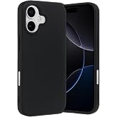 GGM GİYİM & AKSESUAR iPhone 17 ile Uyumlu İ&ccedil;i Kadife Dışı Mat Yapıya Sahip Koruma Sağlayan Lansman Silikon Kılıf (Siyah)