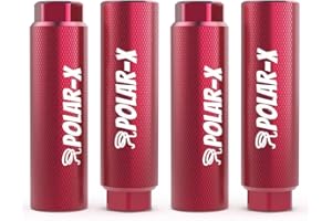 VOLO.FREEDOM TO FLY Volo Polar-X Bike Pegs for 3/8 Inch Solid Axles BMX Accessories Rear Front Foot Resting Street Stunt Aluminum alloy Non-Slip Light Weight Bicycle Kids Cycling Scooter