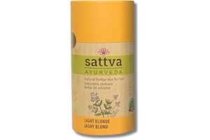 SATTVA AYURVEDA Sattva Natural Hair Color - Henna for Allergies - Organic Plant-Based Hair Dye for Natural Hair Color, Henna Hair Dye for Volume and Shine - Double Portion - ECOCERT (Light Blond, 150)