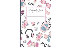 Notizbuch Kpop: Buch A5 liniert für Notizen im Korea Style cooles Notizheft K-Pop Design die Geschenkidee für Korea-Fans schönes Koreanisches Tagebuch für Kdrama Liebhaber als K Pop Geschenk