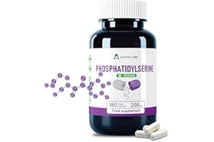 Alzuro Labs Phosphatidylserin 200 mg | 180 vegane Kapseln | Hochwirksame Unterstützung für Gehirn, Gedächtnis und kognitive Fähigkeiten | Von unabhängigem Labor getestet | Gluten- und GVO-frei