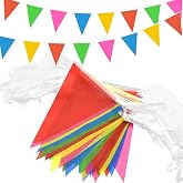 984ft/300m Bunting Banner 450pcs Bunting Banner for Home Garden Outdoor Birthday Wedding Baby Shower Indoor Activities Party