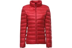 HAXNOHEY Doudoune Legere Femme Doudoune Légère Femme Hiver Veste Doudoune Fine Ultralight Femme Grande Taille Veste Matelassée Puffer Jacket Femme Blouson Doudoune Duvet Plume Cintrée Oversize Femme